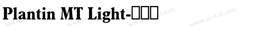 Plantin MT Light字体转换 Plantin MT Light字体转换
